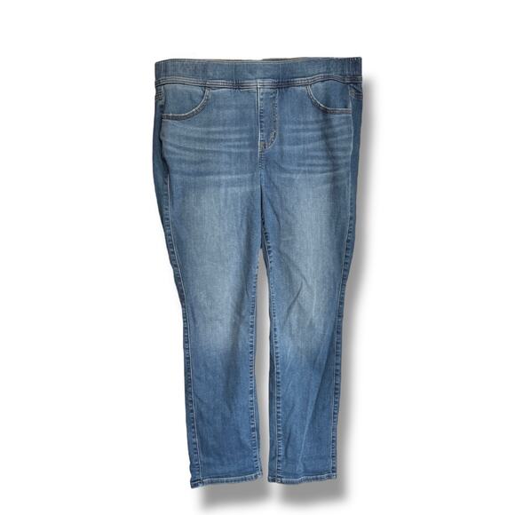 Torrid Womens Lean Pull On Jeans Light Blue 1 1X Regular - Picture 1 of 5